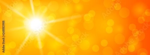 Sommer Sonne Hintergrund abstrakt mit Sonnenstrahlen Banner