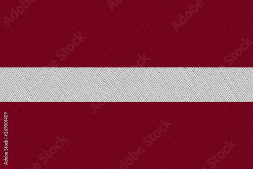 latvia fabric flag