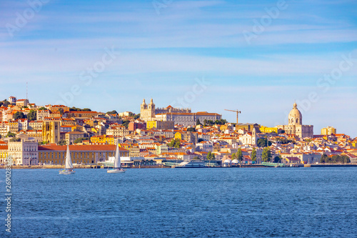 Lisbon, Portugal skyline on the Tagus River