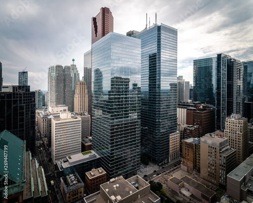 Epicka panoramę miasta Toronto w Kanadzie