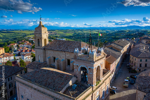 Vista Drone Capanile di Montefano