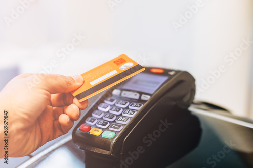 Payment terminal charging from a card