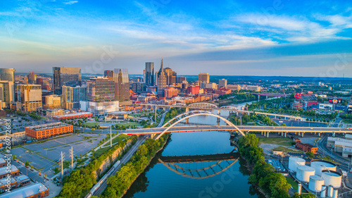 Nashville, Tennessee, USA Skyline Aerial