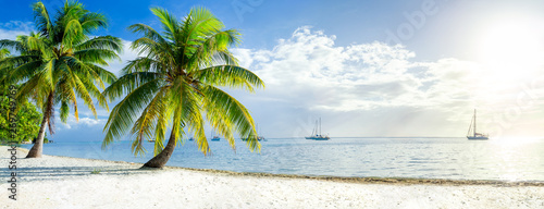 Summer vacation on a tropical island with beautiful beach