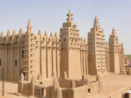 Grande moschea di Djenne in Mali, Africa, 2014