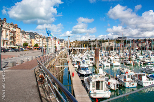 Dieppe; Le quai en front de mer. Seine-Maritime. Normandie