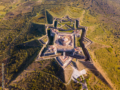 Panoramic landscape of fortress of Nossa Senhora da Graca in Elvas