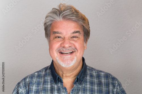 Adult man studio portrait. The image can be used as resource for a particular message based on the content.