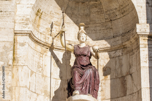 La dea Minerva in front of Senatorial Palace From Rome