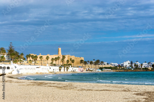 Waterfront of the Al Qurayyah Beach in Monastir, Tunisia