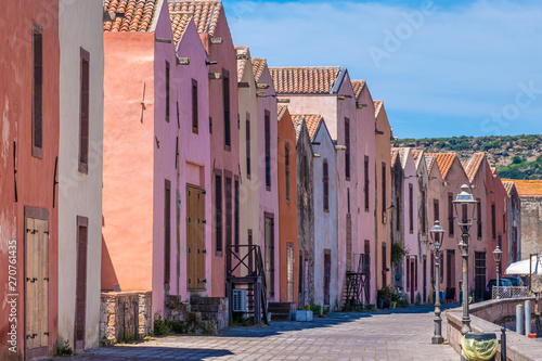 Bosa, province of Oristano, a picturesque village of ancient origins, Sardinia, Italy.