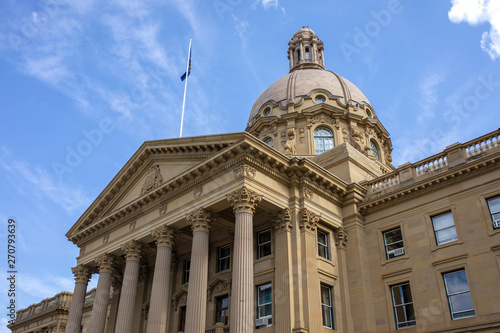 Alberta Legislature Building in Edmonton, Canada. It is the meeting place of the Executive Council and the Legislative Assembly