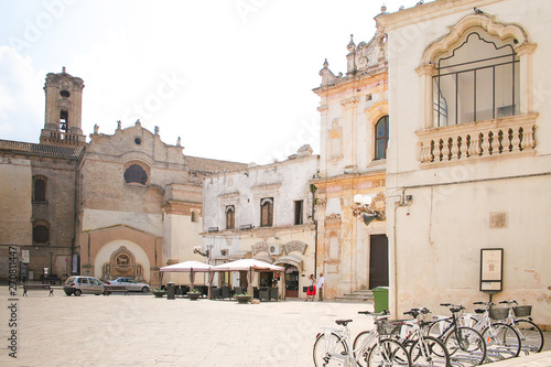 Salandra square in Nardò village, Italy