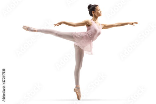 Ballerina in an arabesque pose