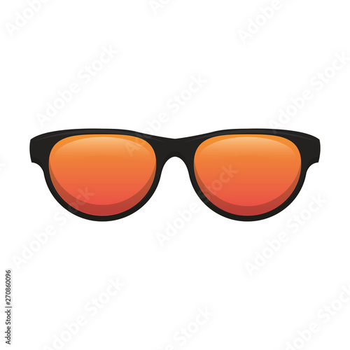 Fashion sunglasses accesory isolated cartoon