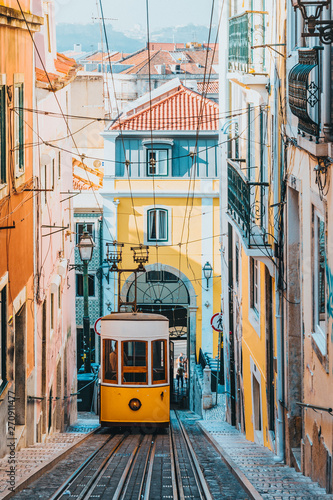 Elevador da Bica, Lisbon, Portugal, Europe