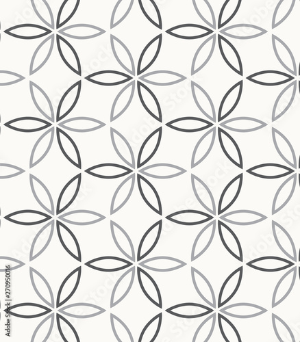 Vector pattern. Repeating geometric abstract flower