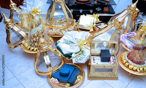 Moroccan Gift, traditional gift containers for the wedding ceremony,.Moroccan wedding gifts for the bride