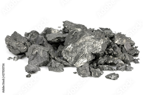 99.9% fine holmium isolated on white background