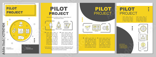 Pilot project brochure template layout