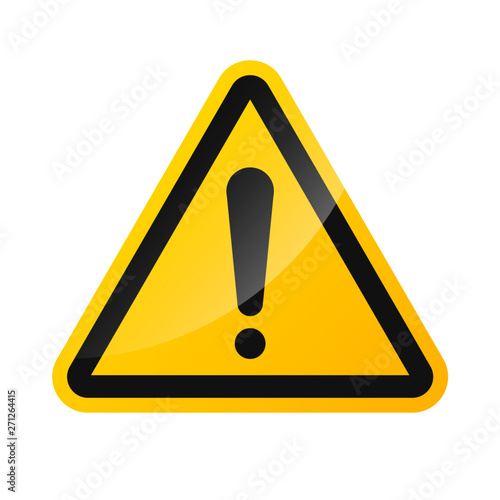 Vector sign warning signs of high voltage hazard Isolated on a white background