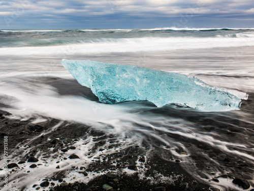 Ice on beach Iceland