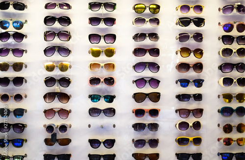 Sunglasses on the shop window