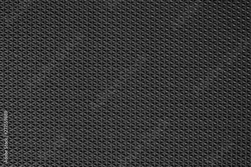 Black rubber texture background with seamless pattern.