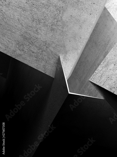 Abstract concrete structures 3 d