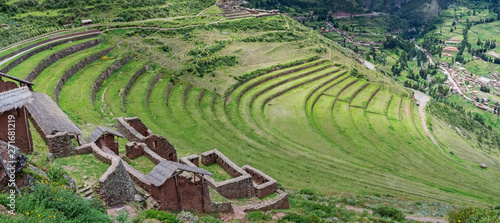 Pisac - Inca ruins in the sacred valley in the Peruvian Andes, Peru