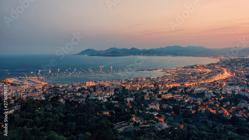 City of Cannes on the French Riviera