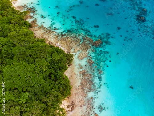 Champagne Beach, Vanuatu, Espiritu Santo island, near Luganville, South Pacific