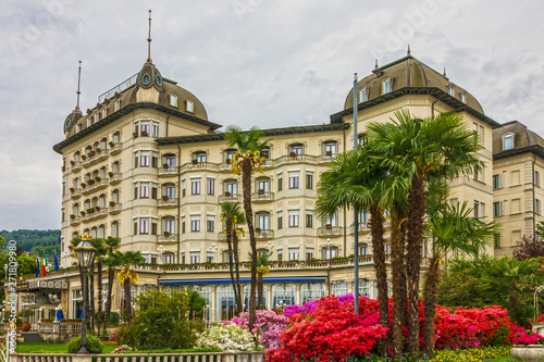 Stresa architecture, Italy, Lombardy. Grand hotel Borromees