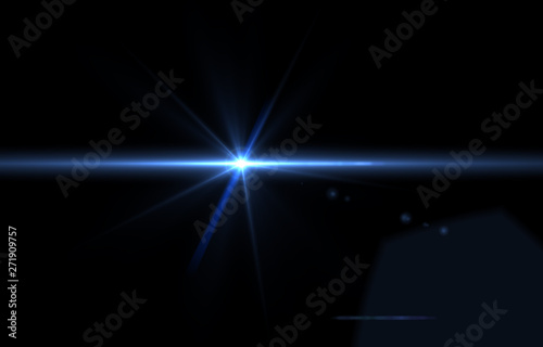 Lens flare overlay texture. light flare on black background object design abstract for overlay on you design.