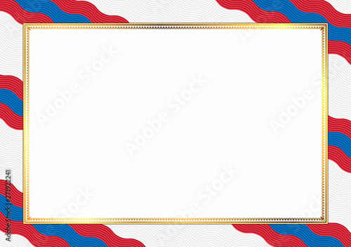 Border made with Mongolia national colors
