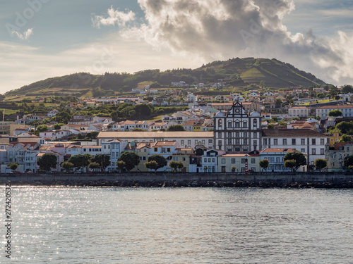 View of Horta, the capital of Faial Island in the Azores