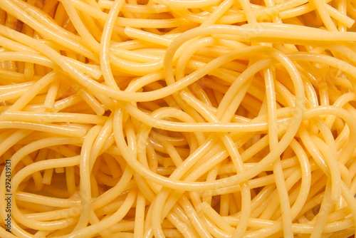 background of cooked aldente Spaghetti pasta