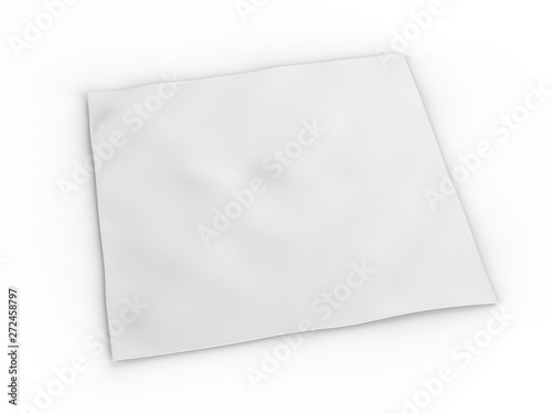 Blank headband or bandana for branding mockup. 3d render illustration.