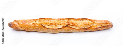 Französisches Baguette isoliert auf Weißem Hintergrund