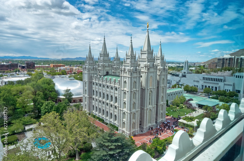  Salt Lake Temple in Salt Lake City, Utah, USA