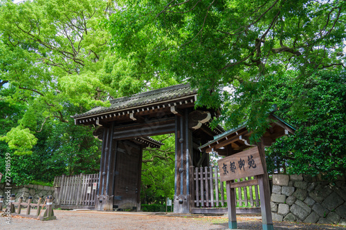 京都御苑の下立売御門（しもだちうりごもん） 新緑