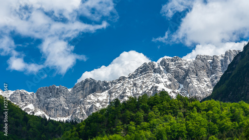 Mountain Veliko Spicje at the Soca Valley in Slovenia 