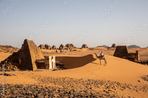 The amazing pyramids of Meroe, north of Khartoum, Sudan