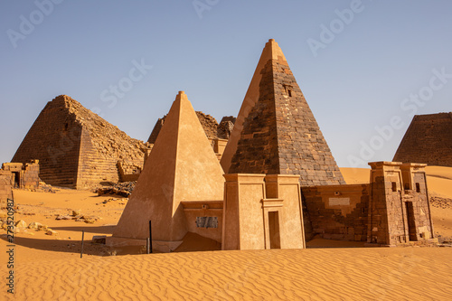 The amazing pyramids of Meroe, north of Khartoum, Sudan