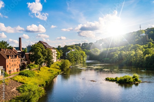 Essen Werden an der Ruhr im Sonnenlicht