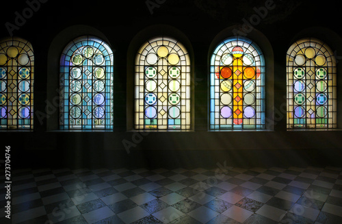 stained glass window