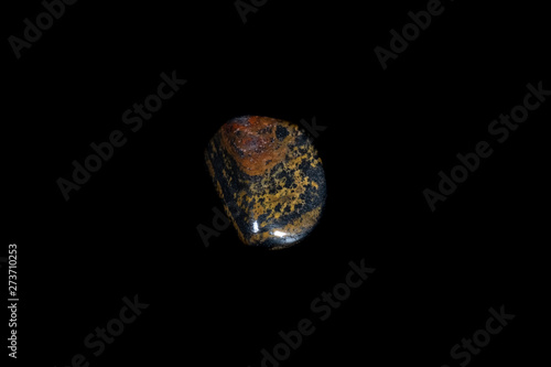 Iron Tiger Eye Mineral on Black
