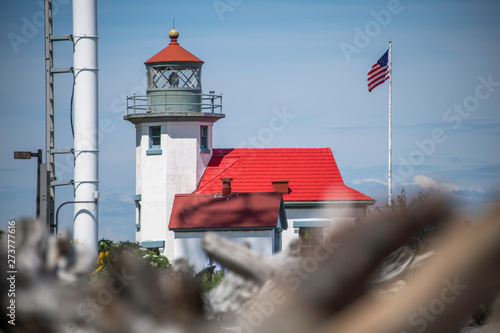 Lighthouse at Point Robinson Park, Vashon Island.