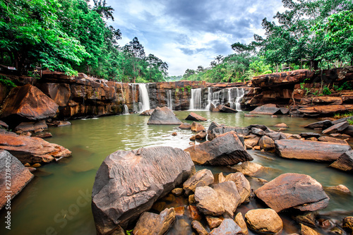 Tat Ton waterfall in Tat-Ton national park in Chaiyaphum province, Thailand