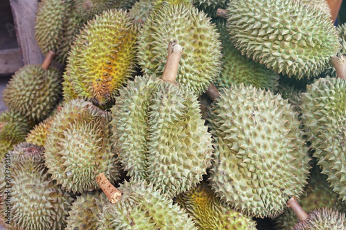 Durian king of fruit in the Thai market